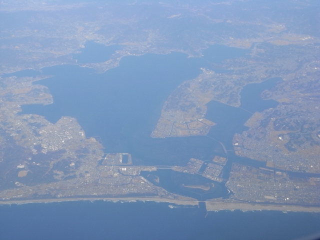 空から見た浜名湖